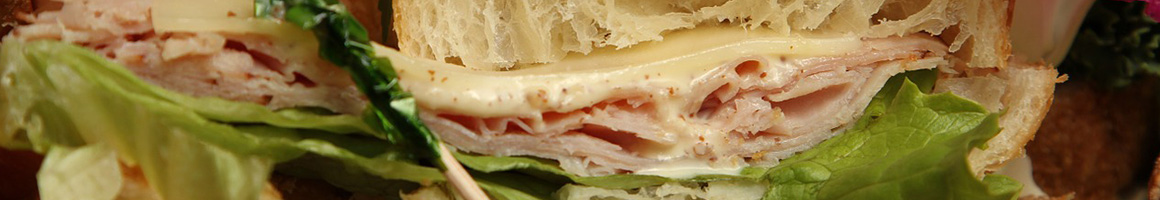 Eating Deli Sandwich at Berge's Sandwiches restaurant in La Cañada Flintridge, CA.